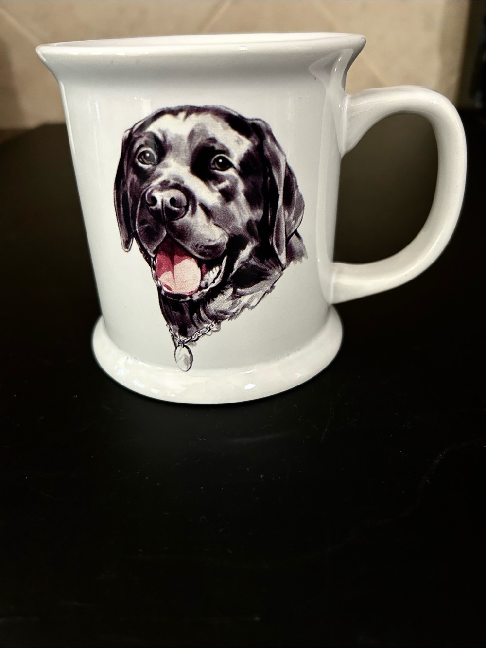 NEW White Mug with Black Labrador Portrait - Dog Lover Gift - Picture 5 of 5